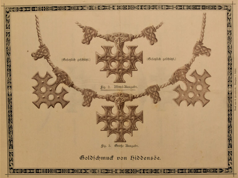 Werbeblatt des Goldschmieds Paul Telge, 1882